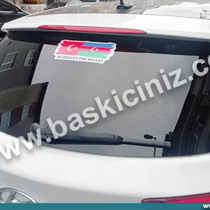 araba bayrak sticker,Araba araka cam türk bayrağı ve azerbaycan bayrak sticker baskı etiketi