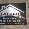 Fatber inşaat apartman isimlik levhası,Apartman isimlik tabelası