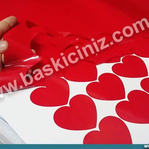Kalp sticker araba süslemek için kalp sticker etiket