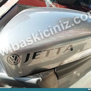 Jetta logo sticker,Jettalar için sticker örnekleri,,Jetta ayna sticker,Jetta cam yazıları