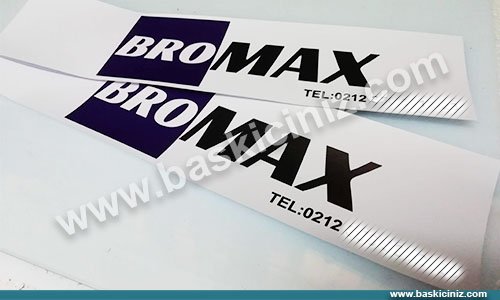 Yapışkanlı çıkartma etiket baskıları,etiket baskısı,Bromax sticker Yapışkanlı kapı etiketi,araba kapıları için logo baskı,Araç kapı sticker araba kapıları için logo baskı