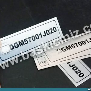 Seri no yazılı metal etiket,seri number metal etiket,Serıal number alüminytum etiket,Kaporta şase no metal etiket