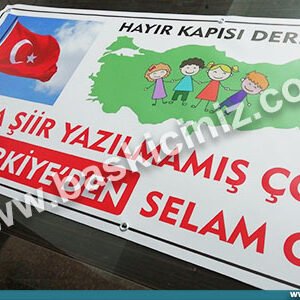 hayır kapısı derneği pankart afiş baskısı