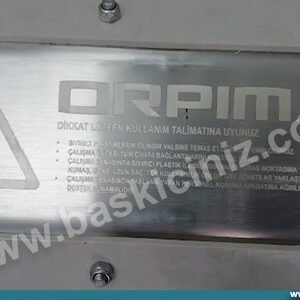 Orpıma makine parçalarına lazer ile kazıma markalama yapma