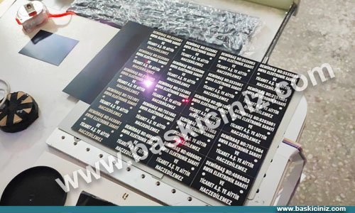 Lazer markalama peçetelik baskıları